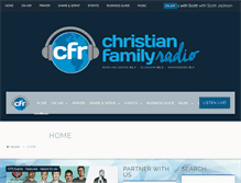 Tablet Screenshot of christianfamilyradio.com